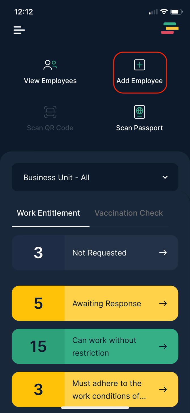 Add New Employee Using The Mobile Application 2