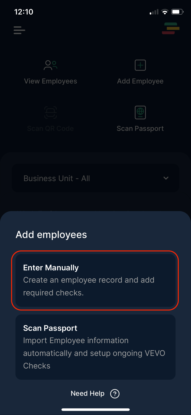 Add New Employee Using The Mobile Application 3